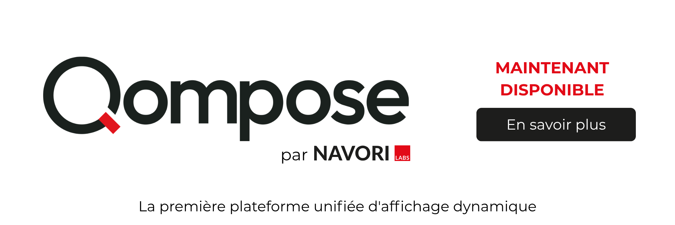 Qompose est désormais disponible Qompose est désormais disponible