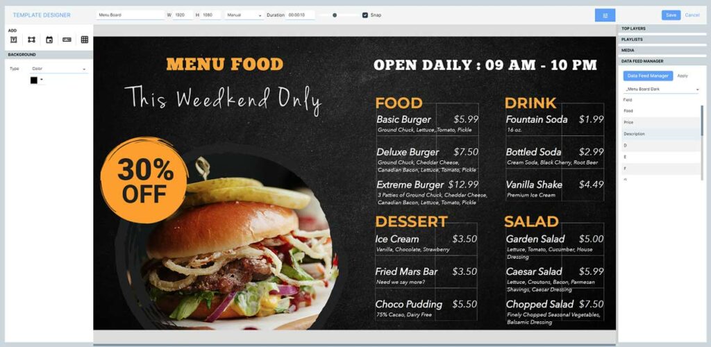 Improve Experience and Productivity with Navori Menu Board Software