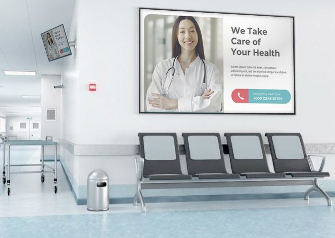 hospital digital signage display